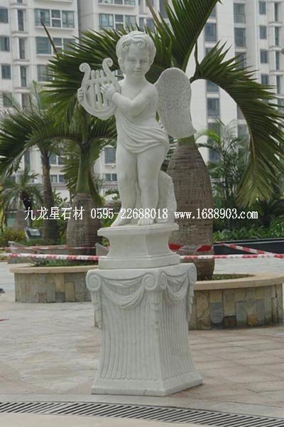 漢白玉小天使雕塑1